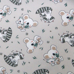 Algodón estampado KOAZ Lino claro / Degradado naturales
